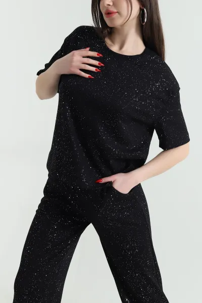 Siyah Simli Modal Kadın İkili Takım 439838