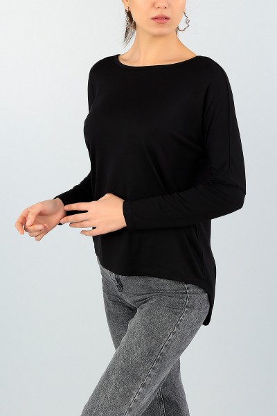 Siyah Sırt Detay Bluz 59161