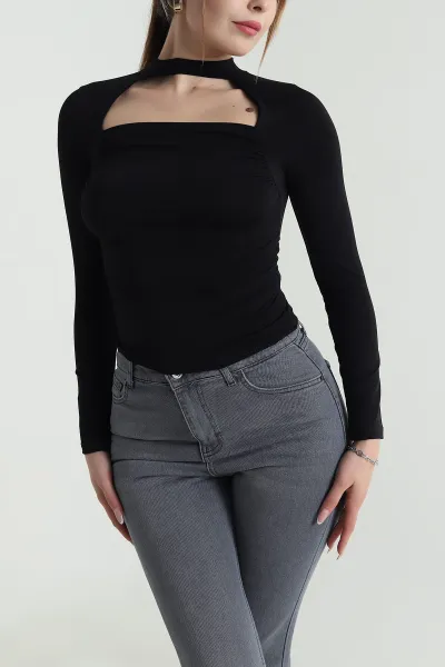 Siyah Sandy Kadın Bluz 489872