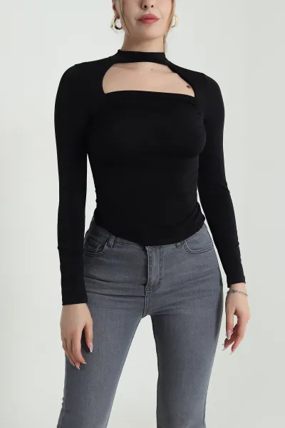Siyah Sandy Kadın Bluz 489872