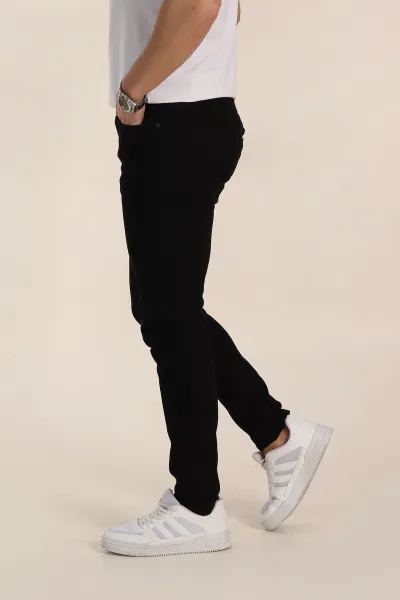 Siyah Skinny Fit Erkek Kot Pantolon 354414