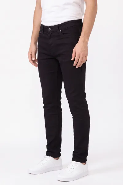 Siyah Skinny Fit Likralı Erkek Kot Pantolon 433704