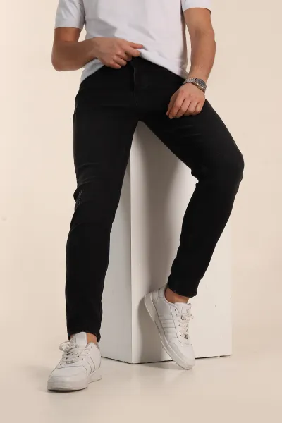 siyah-skinny-fit-yikamali-taslama-detayli-erkek-kot-pantolon-354422