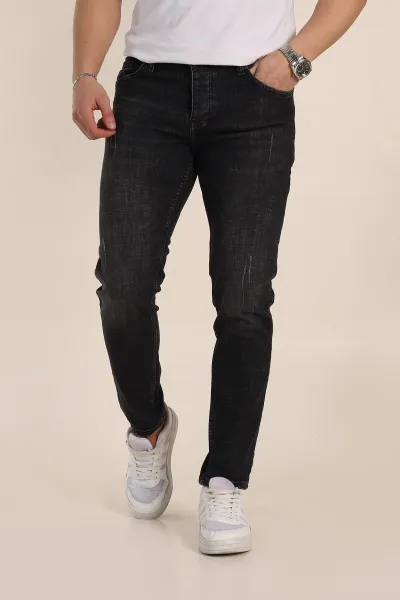 siyah-skinny-fit-yikamali-taslama-detayli-erkek-kot-pantolon-354463