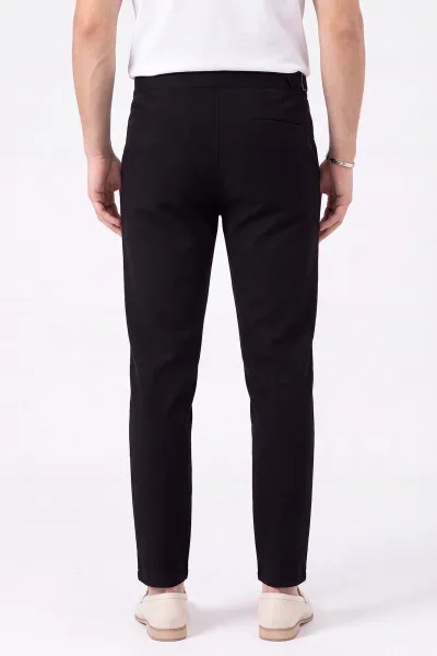 Siyah Slim Fit Erkek Kumaş Pantolon 472219