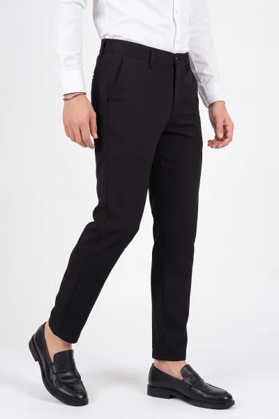 Siyah Slim Fit Erkek Kumaş Pantolon 472240