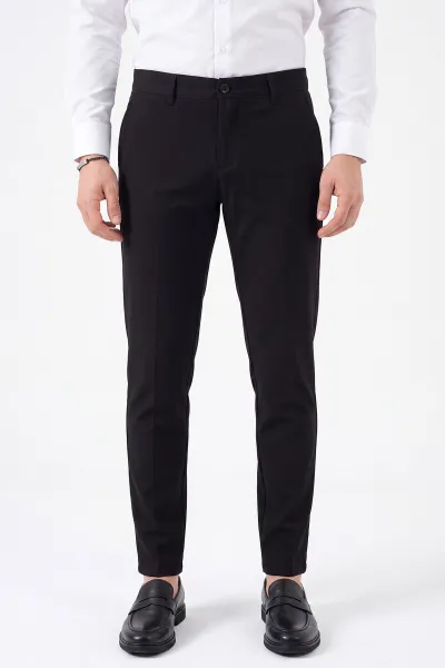 Siyah Slim Fit Erkek Kumaş Pantolon 472240