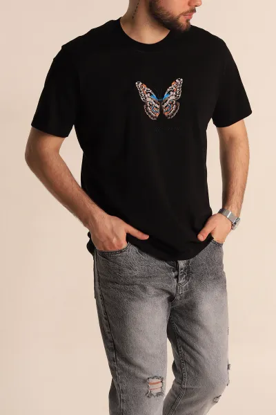 siyah-slim-fit-suprem-kumas-kelebek-nakisli-erkek-tisort-275978