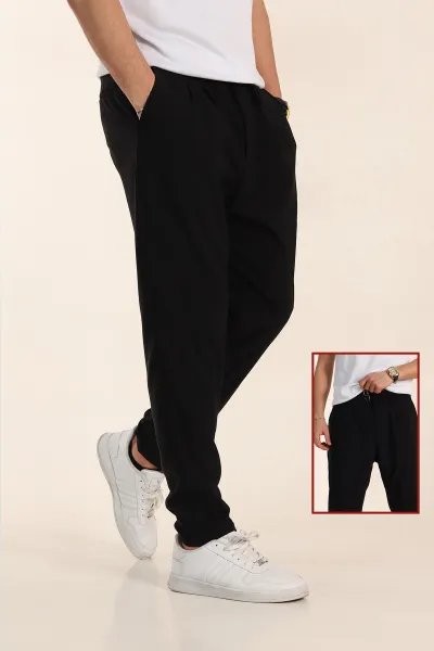 siyah-slim-fit-yuksel-bel-cift-kemer-detayli-erkek-kumas-pantolon-340847