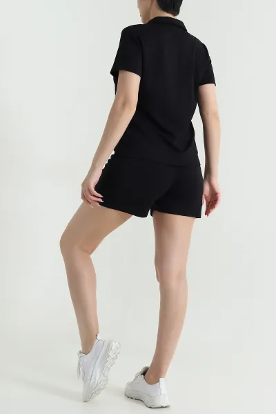 Siyah Şortlu Modal Kadın İkili Takım 470048