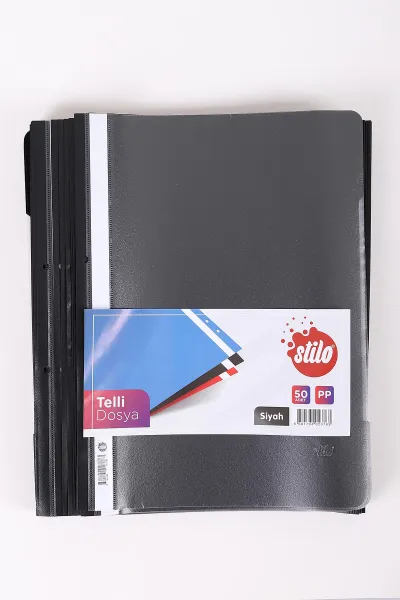 Siyah Stilo Telli Dosya 50'li 449182