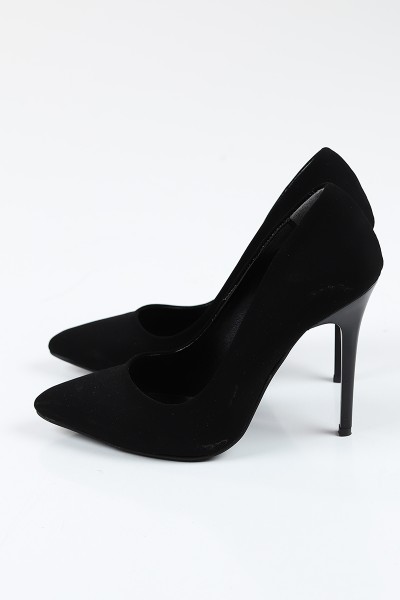 Siyah Süet Bayan Stiletto 78729