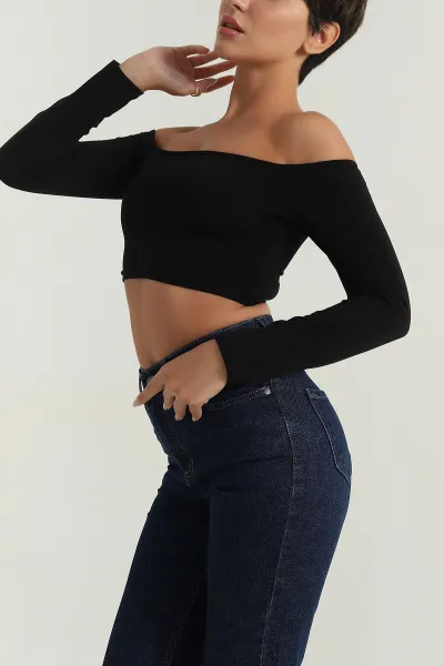 Siyah Süprem Kadın Bluz 387606