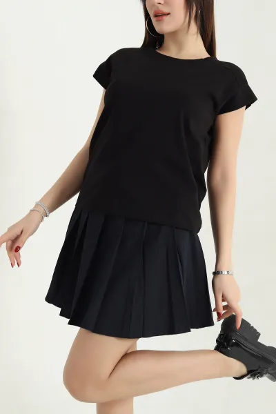 Siyah Süprem Reglan Kol Tişört 338154