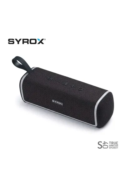 Siyah Syrox S40 5.0 + EDR full Bas Rgb Led Speaker Taşınabilir Bluetooth Hoparlör 443570