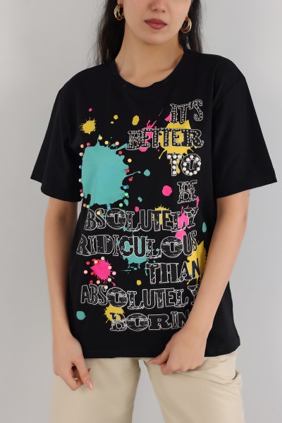 siyah-tasli-oversize-bayan-tisort-163051