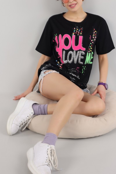 siyah-tasli-oversize-bayan-tisort-163055