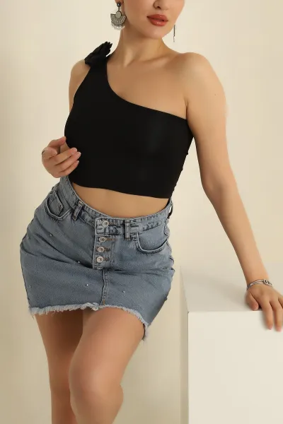 siyah-tek-kol-askili-gullu-sandy-bluz-273416