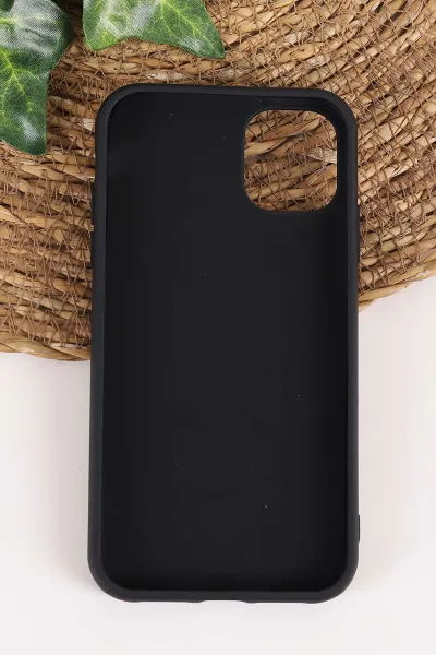 Siyah TeknoCase İPhone 11 Uyumlu Mirror Diamond Case Serisi Aynalı Sert Silikon Telefon Kılıfı 458471