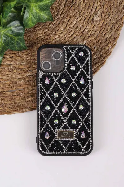 siyah-teknocase-iphone-12-uyumlu-dlr-diamond-case-serisi-lens-hediyeli-premium-sert-silikon-telefon-kilifi-430342