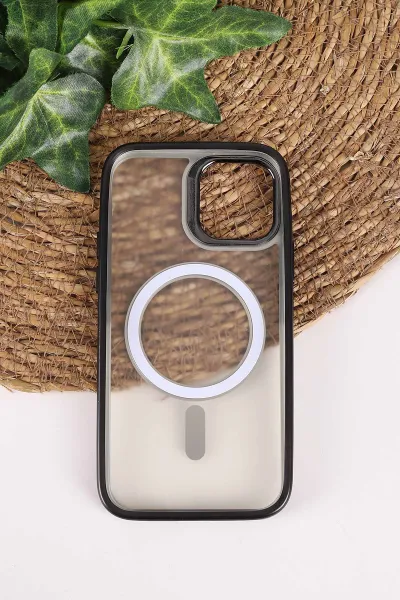Siyah TeknoCase İphone 12/12 Pro Uyumlu Believe Serisi Lens Hediyeli Silikon Telefon Kılıfı 472493