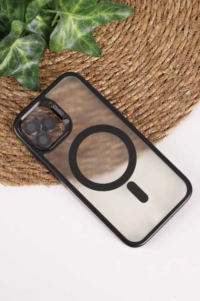Siyah TeknoCase İphone 12/12 Pro Uyumlu Believe Serisi Lens Hediyeli Silikon Telefon Kılıfı 472493