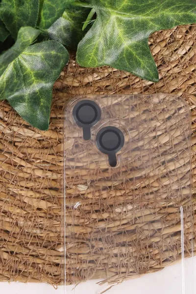 Siyah TeknoCase İphone 13 Uyumlu Matte Guard Serisi Lens Korumalı Silikon Telefon Kılıfı 472446