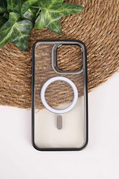 Siyah TeknoCase İphone 14 Pro Max Uyumlu Believe Serisi Lens Hediyeli Silikon Telefon Kılıfı 472503