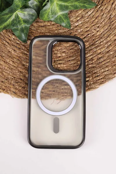 Siyah TeknoCase İphone 14 Pro Uyumlu Believe Serisi Lens Hediyeli Silikon Telefon Kılıfı 472498