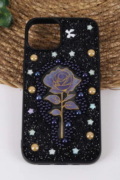 siyah-teknocase-iphone-14-uyumlu-afra-diamond-case-serisi-lens-hediyeli-premium-sert-silikon-telefon-kilifi-430508