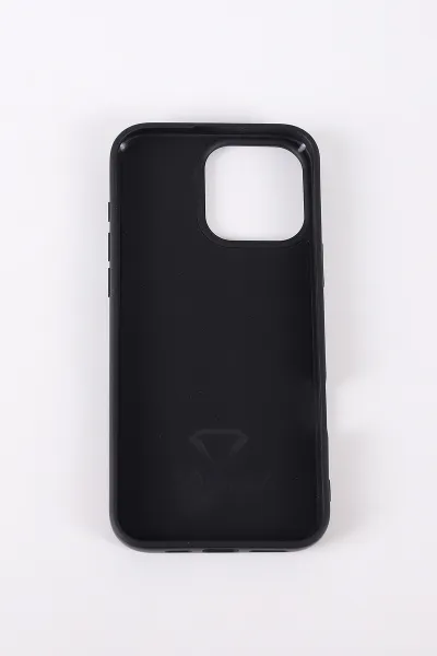 Siyah TeknoCase İPhone 16 Pro Max Uyumlu Dlr Diamond Case Serisi Lens Hediyeli Premium Sert Silikon Telefon Kılıfı 430389