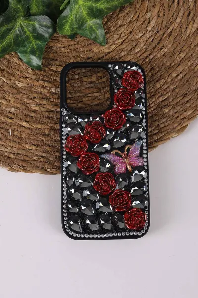 siyah-teknocase-iphone-16-pro-uyumlu-daisy-case-serisi-tasli-vakumlu-sert-silikon-telefon-kilifi-431090
