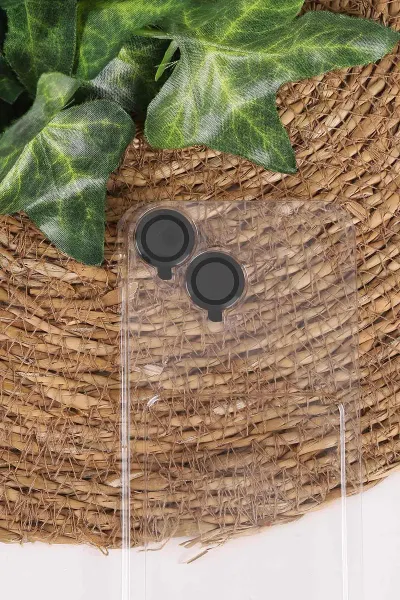 Siyah TeknoCase İphone 16 Uyumlu Matte Guard Serisi Lens Korumalı Silikon Telefon Kılıfı 472469