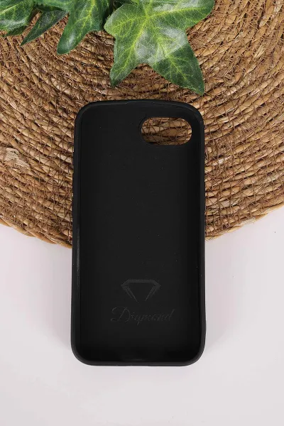 Siyah TeknoCase İPhone 16E & 17E Uyumlu Nelly Diamond Serisi Taşlı Lens Hediyeli Sert Silikon Telefon Kılıfı 480974