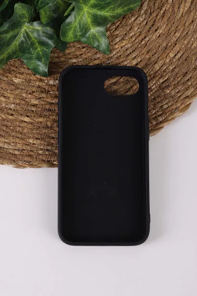 Siyah TeknoCase İPhone 16E Uyumlu Viola Diamond Case Serisi Kartlıklı Lens Hediyeli Sert Silikon Telefon Kılıfı 430852