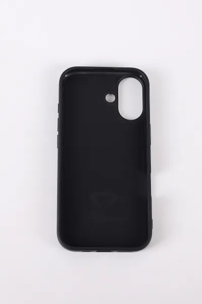 Siyah TeknoCase İPhone 17 Uyumlu Dlr Diamond Case Serisi Lens Hediyeli Premium Sert Silikon Telefon Kılıfı 430397