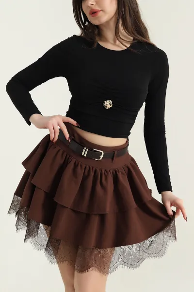 Siyah Tokalı Sandy Kadın Bluz 437342