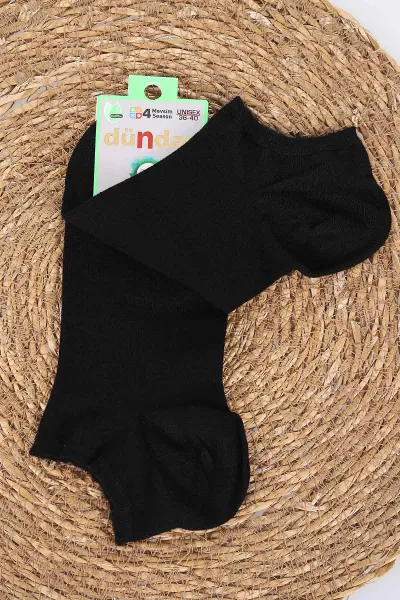Siyah Unisex Dört Mevsim Bambu Patik Çorap (36-40) 477105