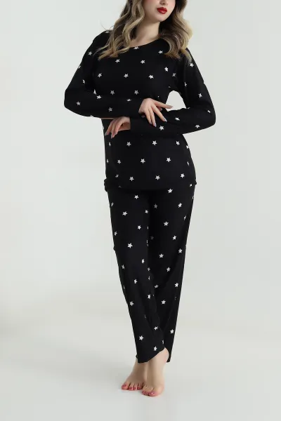 siyah-uzun-kollu-suet-kadin-pijama-takimi-499331