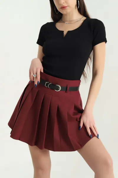 Siyah V Detay Likralı Kaşkorse Bluz 340367