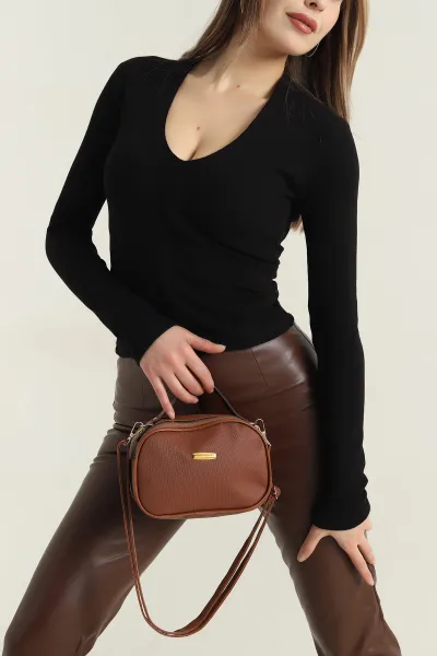 Siyah V Yaka Kaşkorse Kadın Bluz 417940