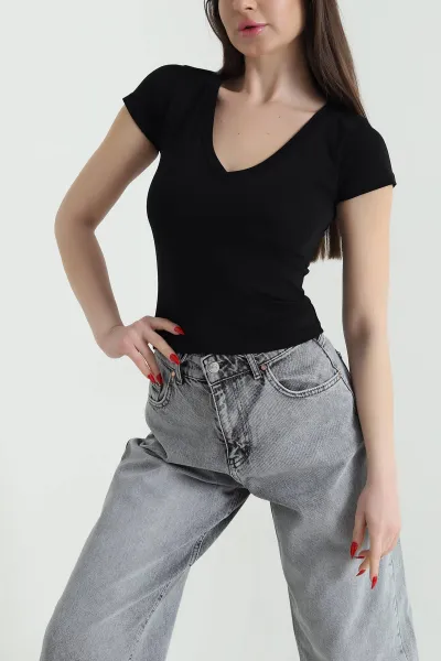 siyah-v-yaka-kisa-kol-kadin-body-439578