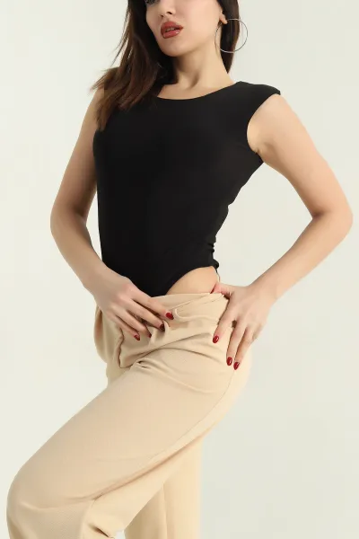 Siyah Vatkalı Sandy Zıbın Bluz 336429