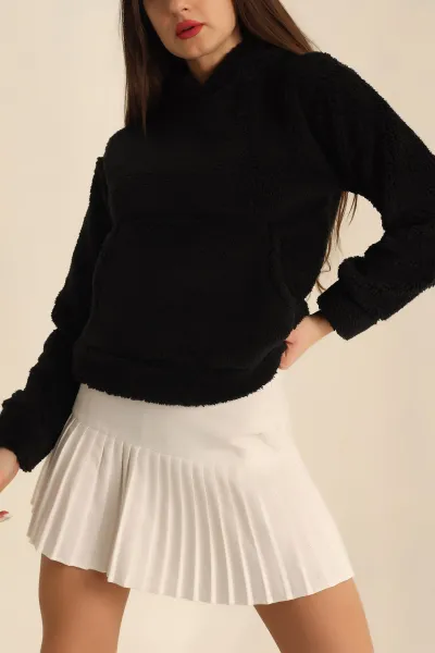 Siyah WellSoft Bayan Sweat 225949