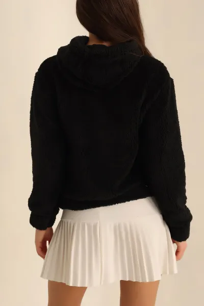 Siyah WellSoft Bayan Sweat 225949