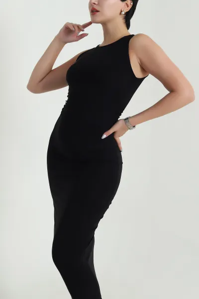 siyah-yani-buzgulu-sandy-kadin-elbise-479804