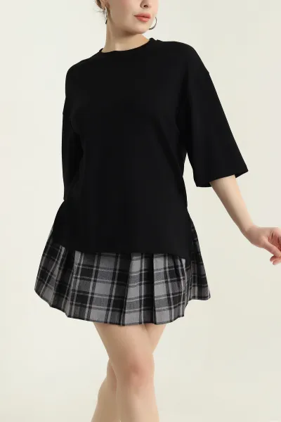 siyah-yani-yirtmacli-oysho-kadin-tisort-435498
