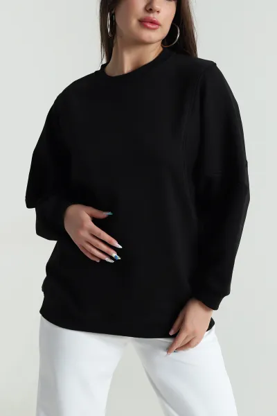 siyah-yarasa-kol-uc-ip-kadin-sweat-484259