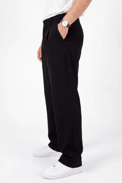 Siyah Yeni Sezon Baggy Erkek Pantolon 472160