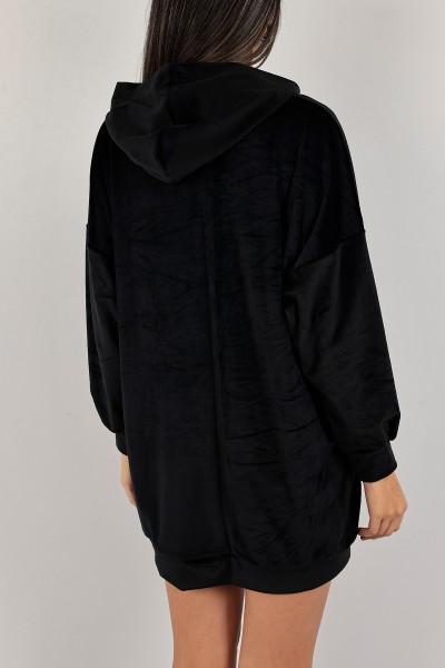 Siyah Yeni Sezon Kadife Tunik 133943